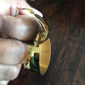 Gold Plated Ralph Lauren Hoop Earrings